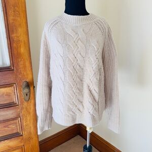 HAVEN Cashmere Cable knit sweater, XL